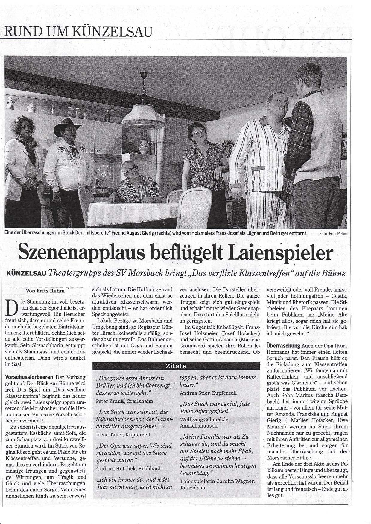 theater_201402_Hohenloher Zeitung 06.02.2014