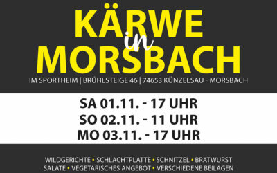 Kärwe in Morsbach – vom 1. bis 3. November